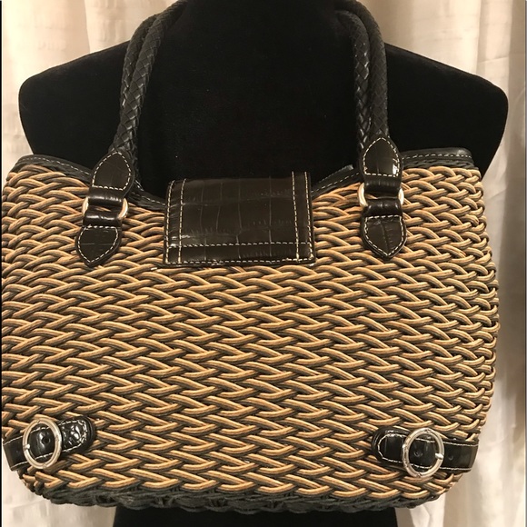 Brighton Authentic Vintage Straw Woven Purse - Picture 2 of 8